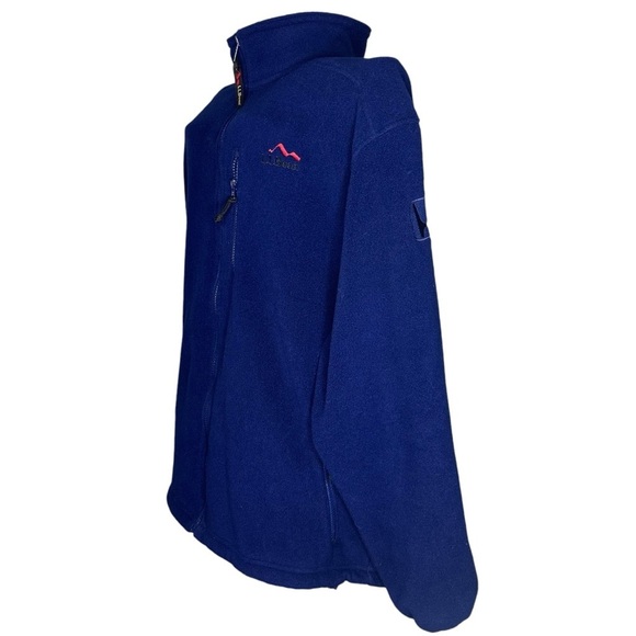 Vintage L.L. Bean Outdoors Fleece Full Zip Jacket - Mens Size L - Royal Blue - Picture 2 of 8